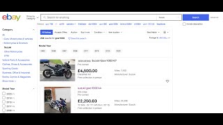 I won a Suzuki GSXR1000 K4 on eBay!