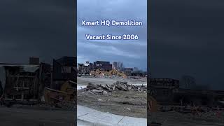 Kmart HQ Demolition #kmart #troymi #demo #iconic #248 #bluelight blue light special, big beaver rd