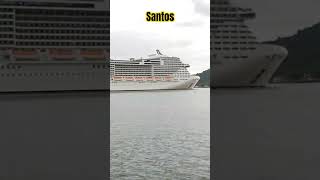 Navio MSC Grandiosa em Santos #mscgrandiosa #santos #praias #naviodecruzeiro #ferias