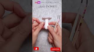 Is it possible to crochet a stem for a 🍄 mushroom 🍄 in under 1min? NO! Except with some speed up!