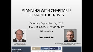 Planning With Charitable Remainder Trusts