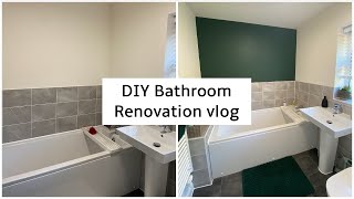 DIY VLOG | NEW BUILD BATHROOM RENOVATION UK 2022| DUNELM HAUL AND MORE | Meg Lev