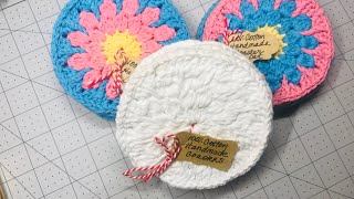 Coaster and Face Scrubby RIGHT HANDED Crochet Tutorial