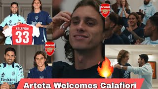 Ricardo Calafiori Joins Arsenal Team on Preseason Tour🔥Arteta Unveils Calafiori, Welcome to Arsenal