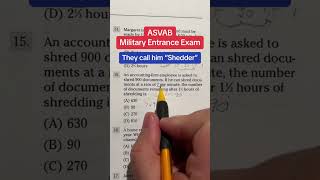 ASVAB Arithmetic Reasoning answers walkthrough 15