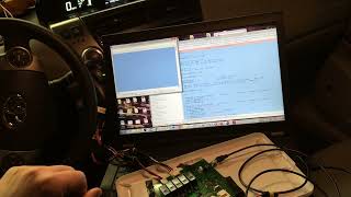 Toyota Prius Steering hack with feedback early demo 5/9/2016