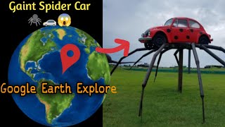 I Found Giant Spider Car🕷️🚗😱On Google Earth 🌎 #googleearth #google #GoogleEarthExplore