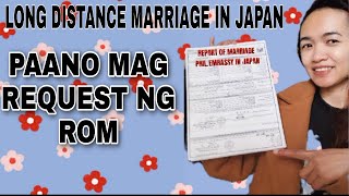 LONG DISTANCE MARRIAGE IN JAPAN PAANO MAG REQUEST NG REPORT OF MARRIAGE