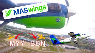 ✈︎ FULL FLIGHT ✈︎ MASwings - DHC-6 TWIN-OTTER - Miri (MYY) to Bario (BBN)