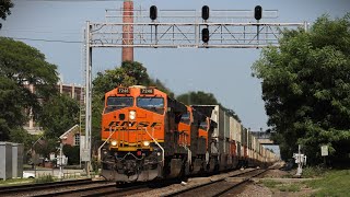 Hot Action on the BNSF Racetrack in Hinsdale, IL! (8/8/24)