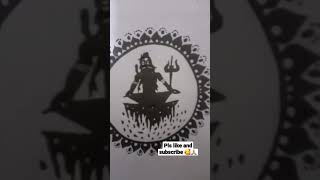 Lord shiva Mandala art ❣🙏 # short # mandala art # Lord shiva #