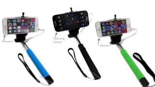 Extendable Self Portrait Monopod Remote Shutter Handheld Phone Selfie Stick