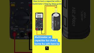 Capacitor check karne ka sahi tarika | #shorts