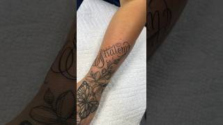 LETTERING FREE HAND TATTOO