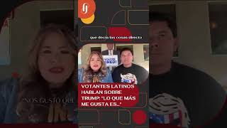 Votantes latinos sobre Trump: "Lo que más me gusta es..."