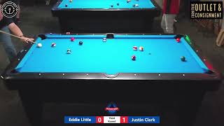 Eddie Little vs Justin Clark - 8 Ball Tournament - Third Round - 7/13/24