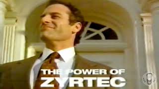 1998 COMMERCIAL FOR ZYRTEC ALLERGY MEDICATION - CETIRIZINE HCI