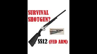 SS12 FED ARM Survival Shotgun Best Break Open Single Shot Budget Price Hatfield Warrior 12 gauge