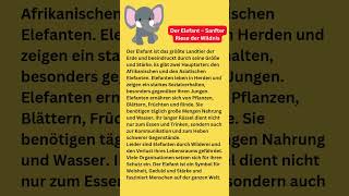 der Elefant —————— B1-C1#deutschlernenآلمانی #deutsch #lernedeutsch #lerndeutsch #learngerman