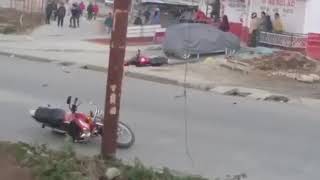 Angry buffalo bike two wheeler riding and funny