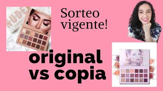 Sorteo de Maquillaje +Original  y Copia Paleta Huda Beauty