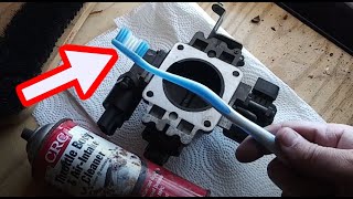 Throttle Body Cleaning Done Right! Toothbrush + Throttle Body Spray + Elbow Grease = MECHANICAL ASMR