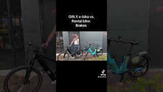 GIN X e-bike vs. rental e-bike