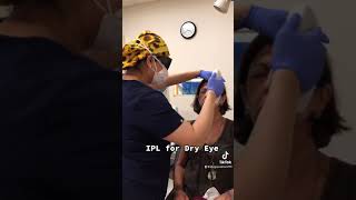 IPL procedure for dry eye with eyes totally protected (Tiktok video)