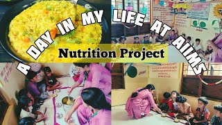 BSc Nursing Student at AIIMS🏥 COLLEGE PROJECT🌼💉 #vlog #aiims #cooking #food #nutrition #bscnursing