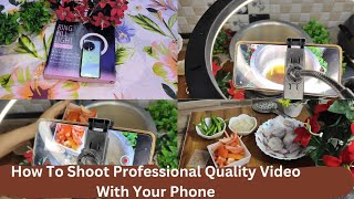 How To Shoot Professional Cooking Videos With Your Mobile l Cooking Chennal Video Shoot