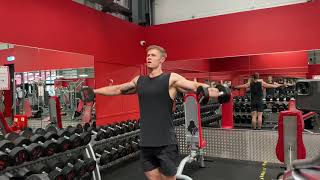 Shoulder Exercise - Dumbbell Pitcher Lateral Raise