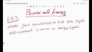 Power and Energy #6