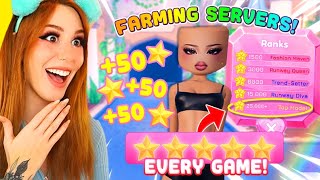 How to Get STARS FAST with a FARMING SERVER in Dress TO Impress in Roblox (DTI FASHION MAVEN FAST!)