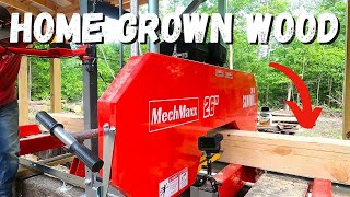 Bye Bye Box Store Lumber! - MechMaxx SM-26 Sawmill is Building Its Own Shelter