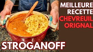 Ma meilleure recette de chevreuil et orignal - Stroganoff!