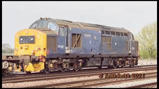 Rail Freight workings at Colton Junction in North Yorkshire on 20-April-2021 [3 mins]