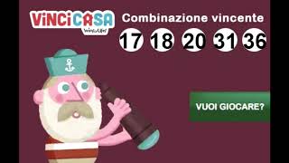 Estrazione VinciCasa 20 Agosto 2018