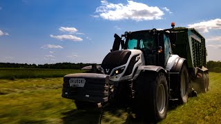 ★ ★ ★ Sianokiszonka 2023 u Patrasa ★ ★ ★ [Valtra T144 Versu, Fendt Tigo 60PR D, Manitou 634-120 LSU]