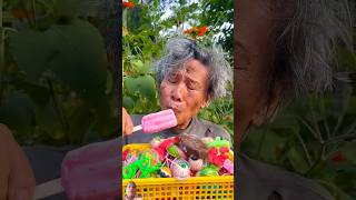 Grandpa and Chocolate Ice Cream" Strawberry Ice Cream, Watermelon Candy, Dinosaur Eggs, # Shorts