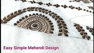 Stylish 2021 Mehendi design. Front hand Simple Henna designs 2021 - Easy Mehendi design for hands