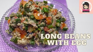 Stir-fried Long Beans with Egg Recipe