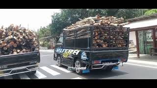 L300 MUATAN KAYU BAKAR FULL😲SAMPAI CEPER BEMPER HAMPIR GASRUK TRIP JALAN SEMPIT.