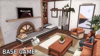 Modern Farmhouse | BASE GAME | The sims 4 Speed Build | ASMR | No cc