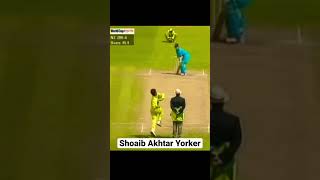 Shoaib Akhtar Fatest Inswing Yorker Vs Adam - Amazing Delivery #youtubeshorts