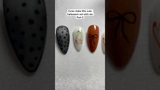 How to draw easy halloween nail art | Nail Tutorial 🎃#halloween2024 #beginnernails #pressonnails