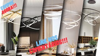 COMPRE AGORA!!! Lustre Triarc Pendente Led Moderno 3 Arcos #amazon #vendas #decoração #lustres