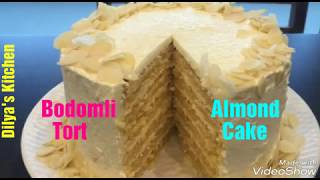 Almond Cake | Bodomli Tort | Tort Qolibisiz Tort Tayyorlash