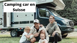 On trouve un endroit MAGNIFIQUE avec le CAMPING CAR en Suisse en pleine nature!