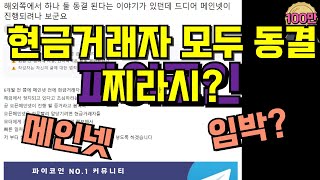 파이코인 현금거래자 모두 동결 찌라시? 메인넷 임박인가?