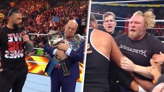 Brock Lesnar & Bobby Lashley Brawl AND Roman Reigns Segment 🔥🔥 | #wwe Raw Highlights 1 Nov 2022